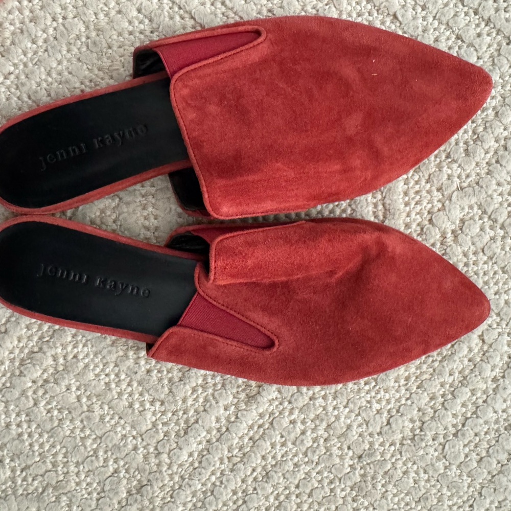 Jenni Kayne Women's Red Suede Mules